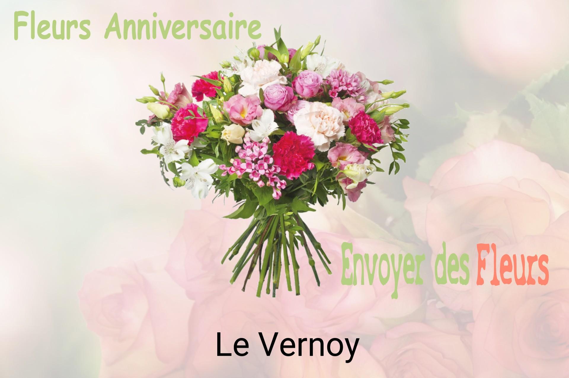 Bouquet de fleurs d’anniversaire livré à Le Vernoy