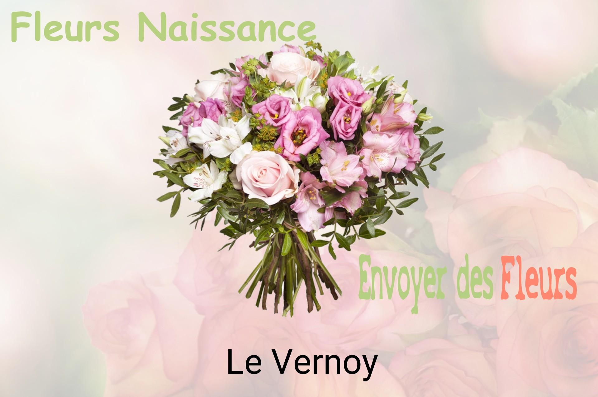 Bouquet de fleurs de naissance livré à Le Vernoy